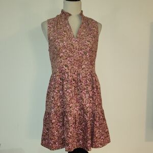 Fate floral Sundress with Halter Neckline knee length size medium pink